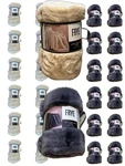 New Frye Luxe Faux Fur Luxury Throw, Reversible 60" 70" Choice Beige/gray. Fixed Price $149.95.