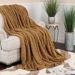Superior Fleece Boho Jacquard Blanket, Decorative Blankets For Bedroom, Sofa, Fu. Fixed Price $28.38.