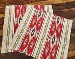 Pottery Barn Pillow Covers Southwest Aztec Ikat Red 24" Square Set Of. Fixed Price $34.00.