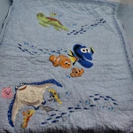 Pottery Barn Kids Disney Pixar Finding Nemo Embroidered 35" 46" Quilt Blanket. Fixed Price $101.14.