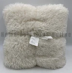 Pottery Barn Dream Faux Fur Reversible Throw Blanket Ivory 50" 60" #T1005. Fixed Price $164.86.