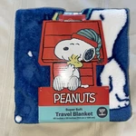 Snoopy Peanuts Super Soft Travel Blanket Blue Jay Franco & Sons 45 X55. Fixed Price $19.95.