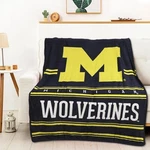 Northwest Ncaa Michigan Wolverines Silk Touch Throw Blanket, 45"X60". Fixed Price $24.99.