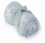 Nwt Barefoot Dreams Cozy Chic Soft Baby Receiving Blanket Aqua Ice Star X 30". Fixed Price $36.99.
