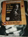 The Walking Dead 1 Zombies Rick Grimes Sherpa Plush Fleece Throw Blanket Amc Twd. Fixed Price $24.99.