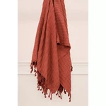 50"X60" Textured Striped Throw Blanket Rust - Rizzy Home. Fixed Price $15.99.