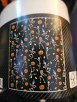Way Celebrate Black Pumpkin Skeleton Plush Throw Halloween Blanket 50" X 60". Fixed Price $15.99.