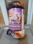 Frontier Plush Throw Wilderness Unicorn Multicolor 50" X 60". Fixed Price $11.00.