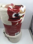 Holiday Time All Over Santas Plush Throw 50 In X 60. Fixed Price $10.75.