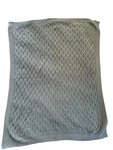 Oeko-tex 100% Cotton Knit Baby Blanket Vg Soft Green 33X44 Made India. Fixed Price $17.00.