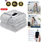 Electric Blanket Heated Throw 50"X60" Soft Double Sherpa Super Cozy With Fa.... Fixed Price $131.99.