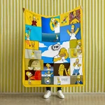 Homer Blanket, The Simpsons Fleece, Sherpa Gift Idea. Fixed Price $63.95.