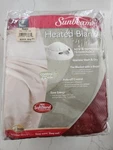 Sunbeam Twin Heated Electric Blanket 10 Hr Auto Off Setting Machine Wash Usa. Fixed Price $79.99.
