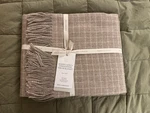 Boll & Branch Reserve Alpaca Windowpane Throw. Fixed Price $235.00.