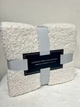 Hudson Park Collection Teddy Faux Fur Throw 50" 70" Ivory. Fixed Price $55.00.