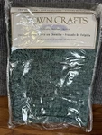 Crown Crafts Chenille Throw Blanket Khaki Green 42X65IN Jacquard Made Usa Nib. Fixed Price $9.99.