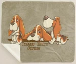 Basset Hound Cartoon Dog Breed Family Trio Sherpa Fleece Throw Blanket. Fixed Price $42.95.