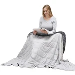 Motrip Weighted Blanket 10 Pounds Flannel, Warm Bed With Sanded Rever.... Fixed Price $51.97.