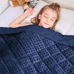Yescool Weighted Blanket Kids Pounds, Christmas 36*48-5LBS, Blue. Fixed Price $49.34.