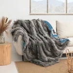 Best Luxury Plush Faux Fur Throw Blanket With Aztec Pattern Super Warm, Fuzzy. Fixed Price $86.42.