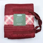 Northpoint Quilted Outdoor Blanket 50X60 Maroon Plaid Water-resistant Picnic New. Fixed Price $19.99.