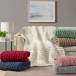 Madison Park Chenille Chunky Knit Throw 50X60. Fixed Price $110.49.