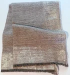 Sferra Stilo Brown Gold Metallic Accent Throw Alpaca Wool Blend 51X71" Italy New. Fixed Price $184.90.
