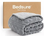 Bedsure Gentlesoft Sherpa Fleece Twin Blanket 60 X 80 - Fluffy & Cozy Cable J. Fixed Price $28.99.