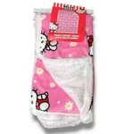 Sanrio Hello Kitty Pink 46X60" Reversible Sherpa Throw Blanket Daises Dots Nwt. Fixed Price $42.49.