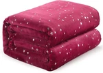 Throw Blanket, Ultra Soft Thick Microplush Star Foil Print Bed 50X65''. Fixed Price $19.99.