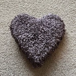 Nwt Mina Victory Heart Lavender Shag Throw Pillow Purple Valentines Day. Fixed Price $19.99.