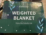 Aemicion Weighted Blanket 15 Lbs 48X72 Sherpa Color Gray Soothing. Fixed Price $31.99.