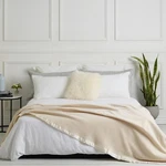 Creswick Fine Merino Wool Bed Blanket Magnolia. Fixed Price $346.91.