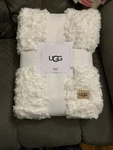 Ugg Novah Plush Throw Blanket 50" X 70 White New With Tags. Fixed Price $59.99.