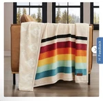 Pendleton Reversible Plush Throw 50" X 70" Mount Foraker Polyester New. Fixed Price $39.50.