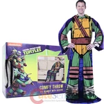 Tmnt Teenage Mutant Ninja Turtles Cozy Fleece Blanket With Sleeves : Adult Size. Fixed Price $28.99.
