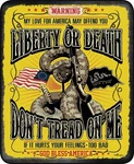 Queen Don't Tread Me Liberty Or Death Mink Faux Fur Blanket Warm Soft Full. Fixed Price $59.99.