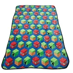 Minecraft Fleece Twin Blanket Kid Plush Throw Cover All Print 88 X 56. Fixed Price $31.99.