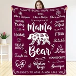 Warmstorey Mama Bear Blanket For Mom Mother Gift From Daughter Son. Fixed Price $46.19.