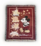 Disney Walt World Mickey Mouse Woven Tapestry Throw Blanket - 50 X 60. Fixed Price $24.97.