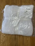 Pottery Barn Waffle Weave Blanket White King/ Cal New. Fixed Price $97.49.