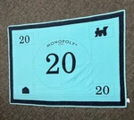 Junk Food Monopoly Money 20 Dollar Novelty Throw/quilt 50" X 70". Fixed Price $45.00.