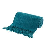 Battilo Home Teal Blue Throw Blanket For Couch, Bed, Sofa - Soft Cozy Chenille. Fixed Price $52.20.