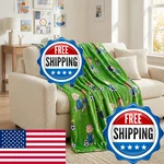 Franco Collectibles Peanuts Snoopy & Gang Soccer Plush Throw Blanket 46X60 Coz. Fixed Price $49.98.