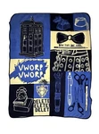 Doctor Who Blue Yellow Tardis Sketches Throw Blanket Vwop Delete Bow Ties. Fixed Price $19.92.