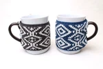 Threshold Knit Button Christmas Sweater Cozy Koozie Coffee Mugs Target Pair. Fixed Price $26.95.