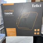 New Tefici NA-T11A Camel Super Cozy Flannel Electric Heated Blanket Throw 50X60". Fixed Price $39.99.
