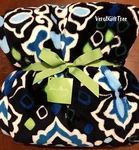 Vera Bradley Cozy Plush Throw Blanket Ink Bold Blues Super Rare New Nwt Htf. Fixed Price $114.50.