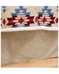 Carstens Home Cream / Khaki Solid Plush Velvet Bed Skirt - Queen Size Brown. Fixed Price $63.90.