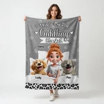 My Dog Cuddling Blanket Custom Name Pet Portrait Soft Sherpa Throw 60X80. Fixed Price $22.46.